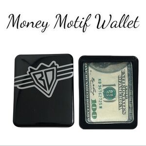 NWT Buckle-Down Men’s Money Motif  Bi-Fold Wallet in Box